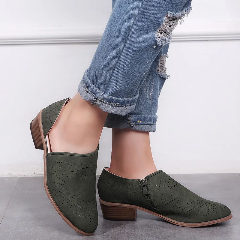 Однотонные туфли-лодочки из мягкой кожи женские удобные повседневные туфли с