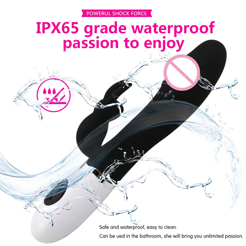 Мужской фаллоимитатор с 10 скоростями G Spot Rabbit вибратор двойной вибрацией силикон