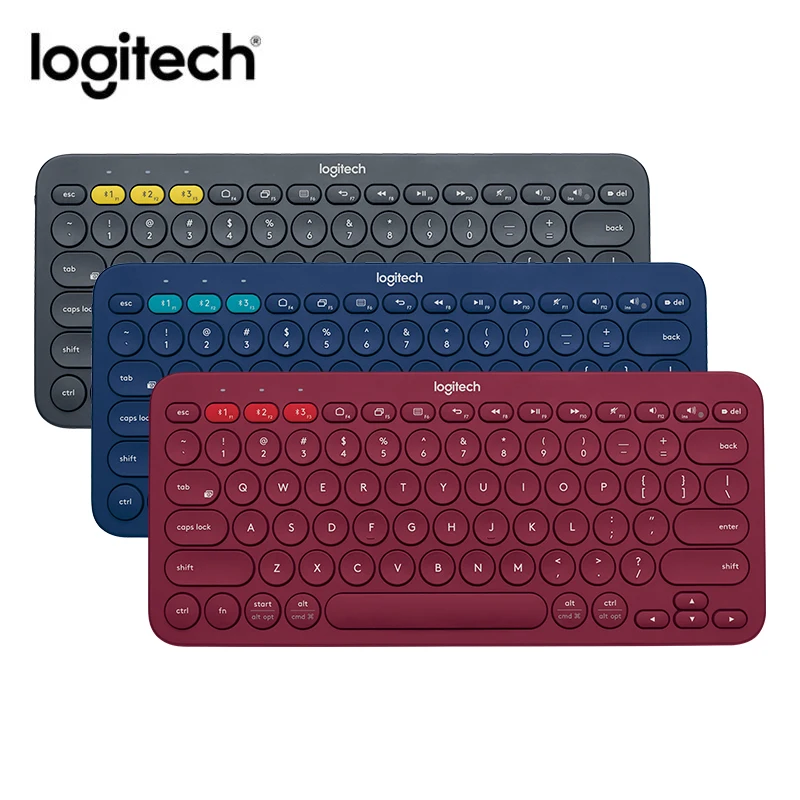 Многоуровневая bluetooth-клавиатура logitech K380, ультра мини Бесшумная компьютерная клавиатура