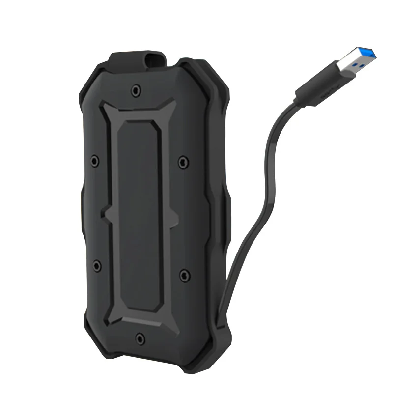 Водонепроницаемый ударопрочный Exteenal HDD корпус USB3.0+ UASP SATA Универсальный 2,5 дюймовый HDD корпус с кабелем