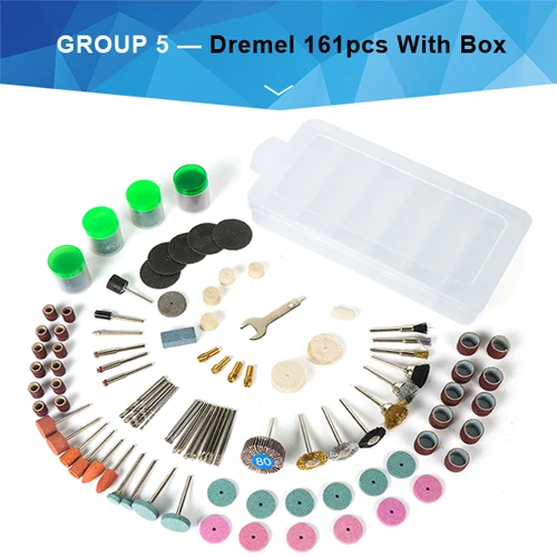 Tungfull абразивные Dremel Аксессуары для вращающихся инструментов деревообрабатывающий режущий диск мини ДРЕЛЬ Dremel Роторный инструмент Аксессуары - Цвет: 161pcswithbox