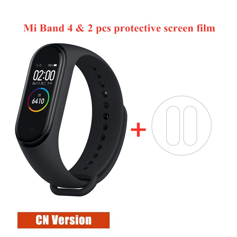 3 Xiao mi Band 4 Smart Band AMOLED сенсорный экран фитнес-трекер пульсометр монотор mi Band 4 глобальная версия шагомер - Цвет: 3