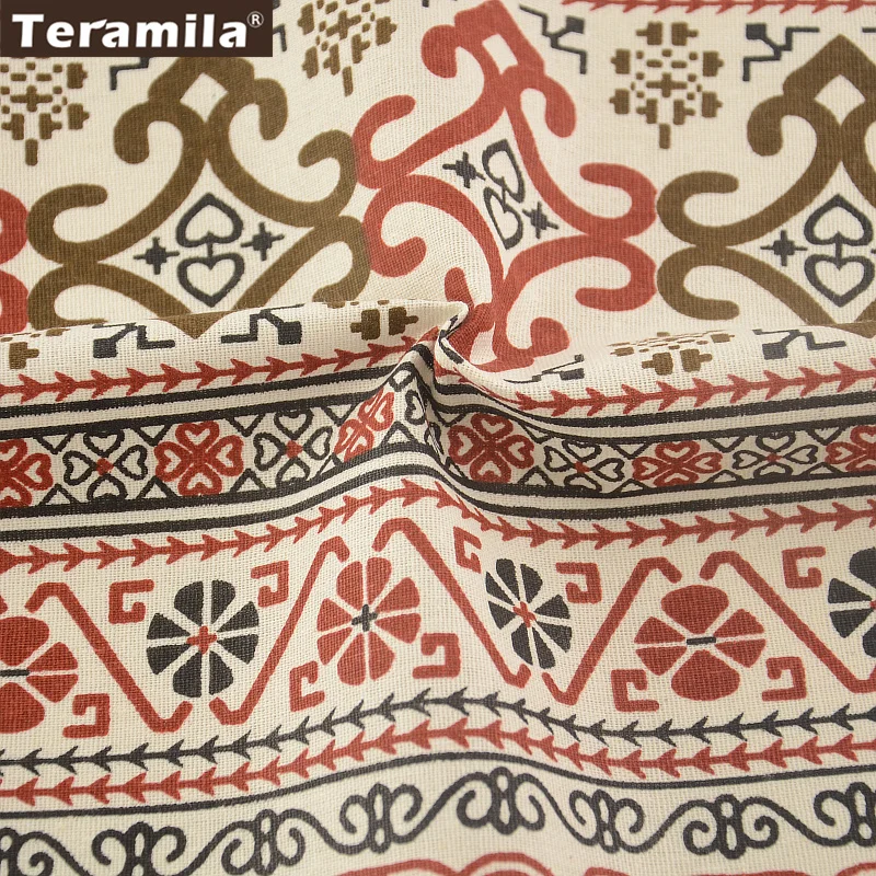 Chinese knot Home Textile Cotton Linen Fabric Sewing Material Tissu TERAMILA Tablecloth Pillow Bag Curtain Cushion | Дом и сад