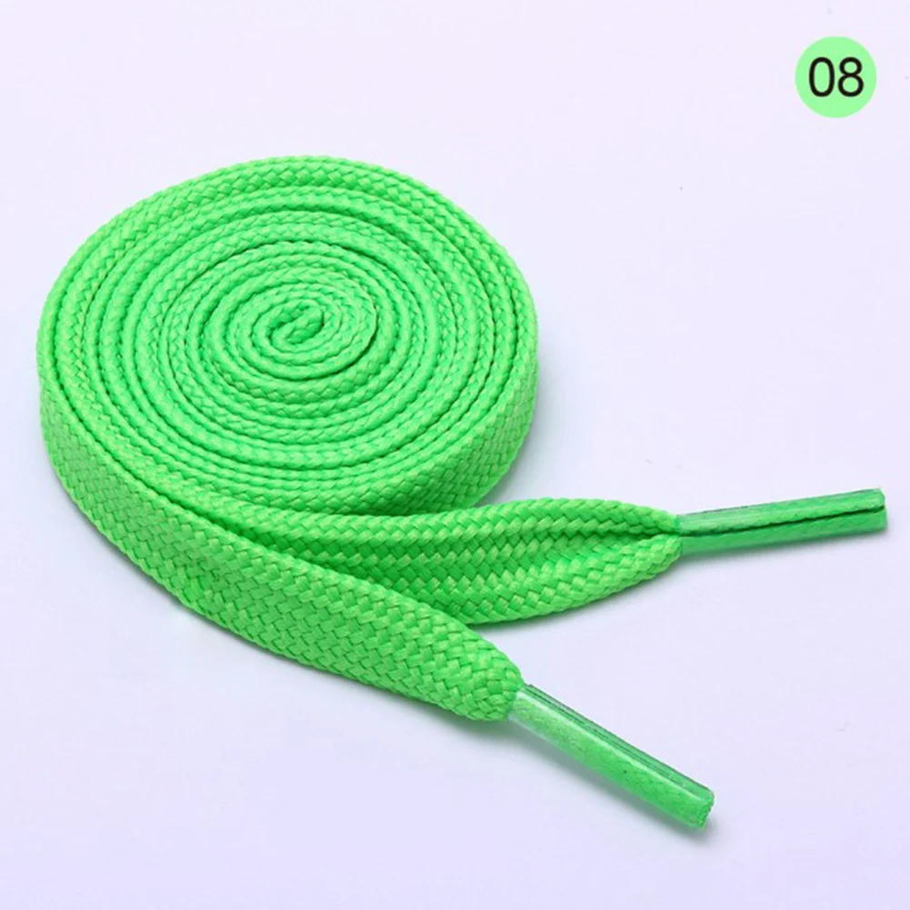 dark green 1 пара 100 см сплошной цвет плоские спортивные шнурки из парусины для кроссовок полиэстер уличные резиновые шнурки для обуви Cordones Zapato - Цвет: dark green