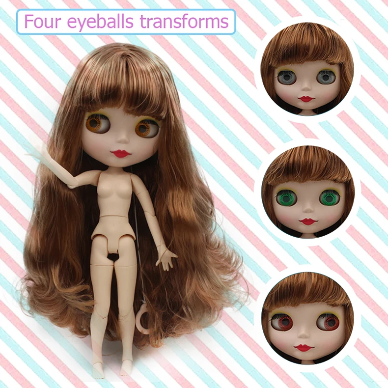 Заводская кукла Neo Blyth, матовое лицо по индивидуальному заказу, 1/6 BJD шарнирная кукла Blyth, куклы для девочек, игрушки для новорожденных детей 3
