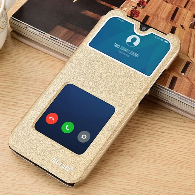 Глобальная версия для Xiaomi Redmi 7 кожаный флип-чехол мобильный телефон задняя