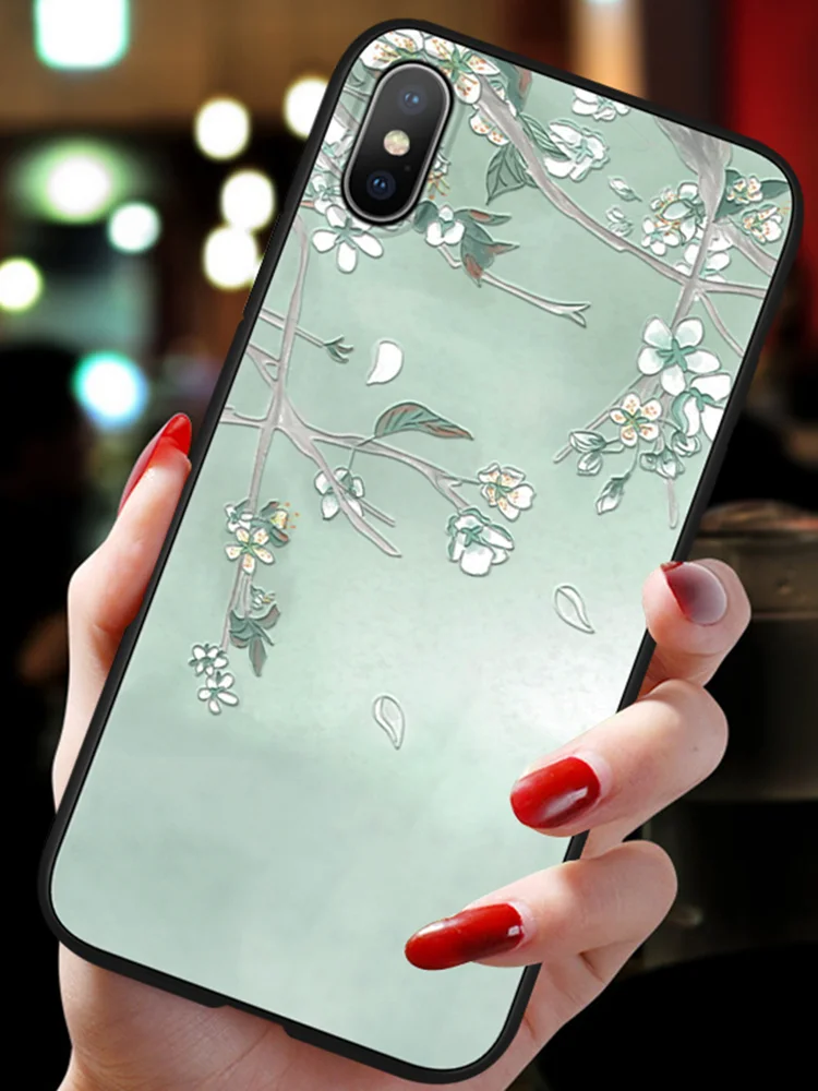 3D с тиснением и изображением ТПУ чехол для Xiaomi mi 9 SE Honor 8 Lite 9T A1 A2 A3 CC9 CC9e F1 для Red mi 7A 6A S2 Note 7 5A 5 6 iPad Pro Plus цветок матовый чехол