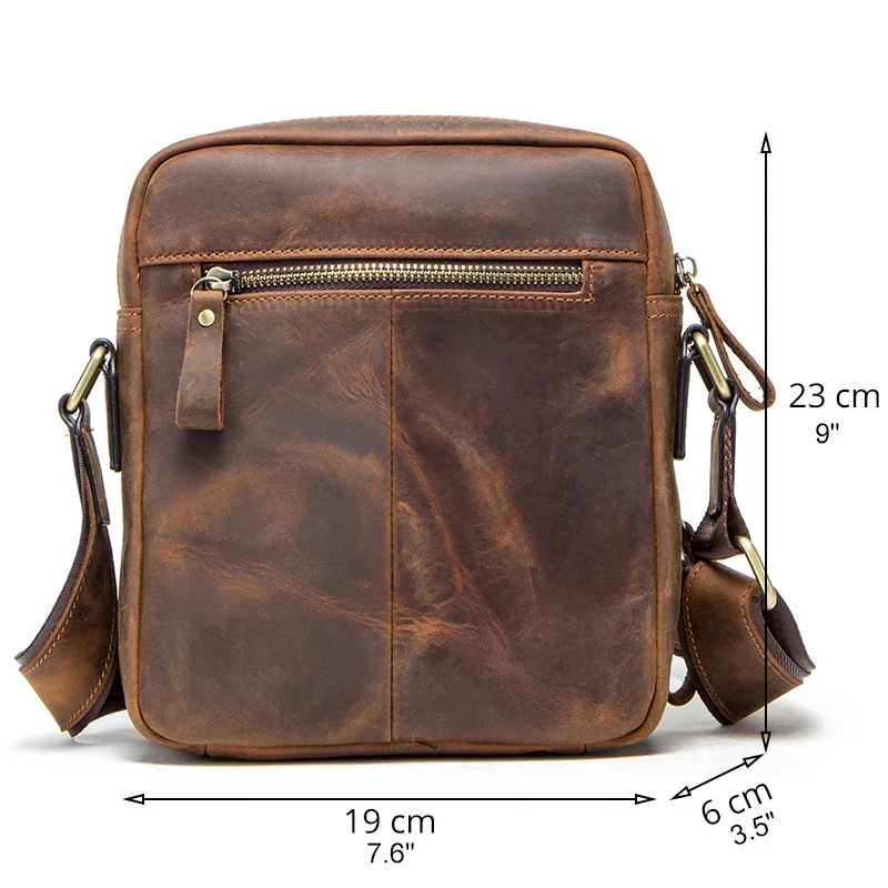 contacts 2022 new genuine leather mens messenger bag vintage shoulder bags for 7 9 ipad mini high quality male crossbody bag free global shipping