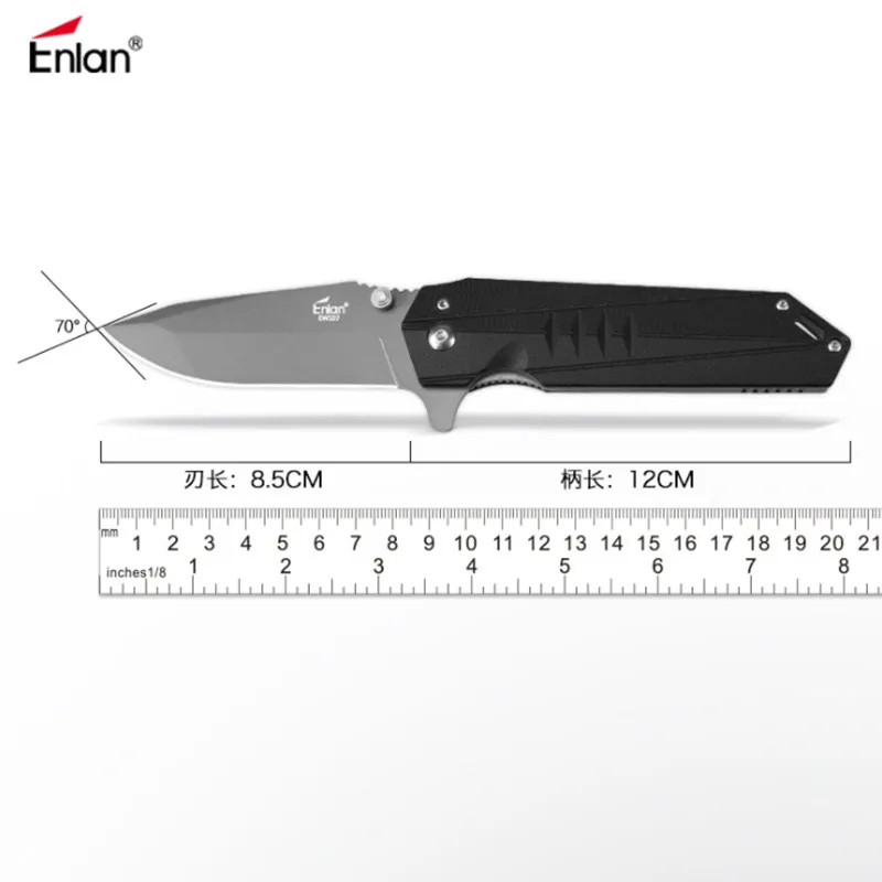 58-60HRC Enlan EW107 8cr13 G10 или складной нож с деревянной ручкой инструмент для выживания