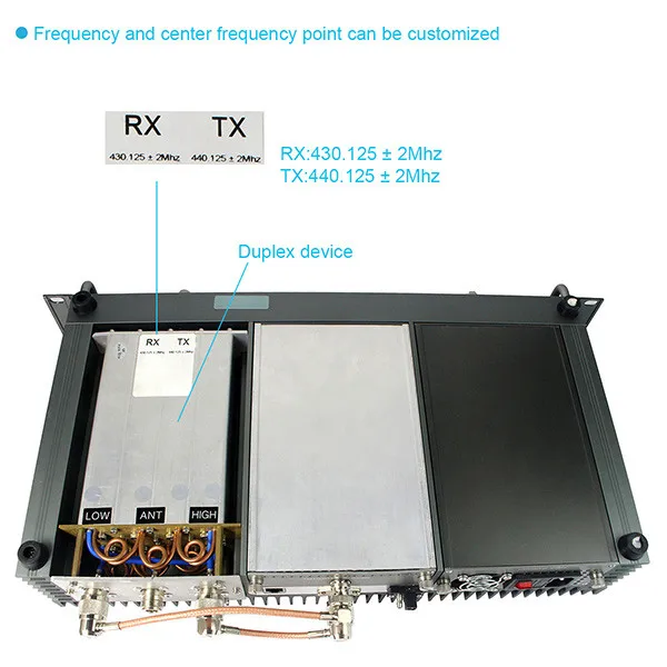 Retevis RT-9550 DMR ретранслятор 55 Вт UHF/VHF цифровой/аналоговый режим TDMA 2 времени слота IP сети A9116A