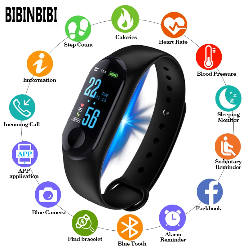 Спортивные часы Для мужчин или Для женщин Смарт-часы Bluetooth пульт дистанционного управления Камера сердечного ритма крови PressureSleep монитор педометр