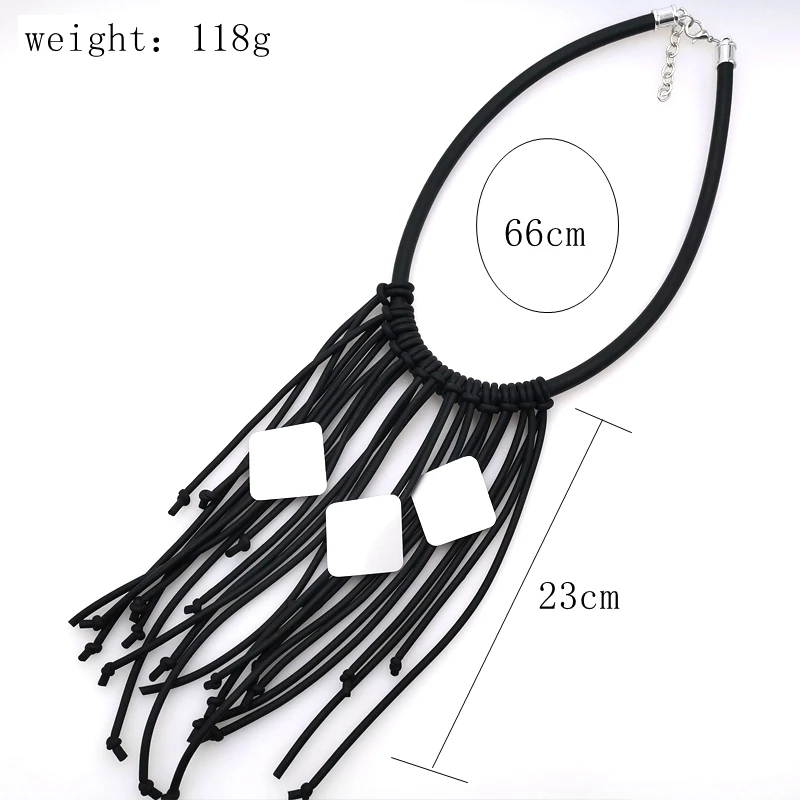 2019 Handmade Prepared By Necklaces For Women Punk Hyperbole Choker Germany Styles Pendant Tassel Necklace High Quality Jewelry |