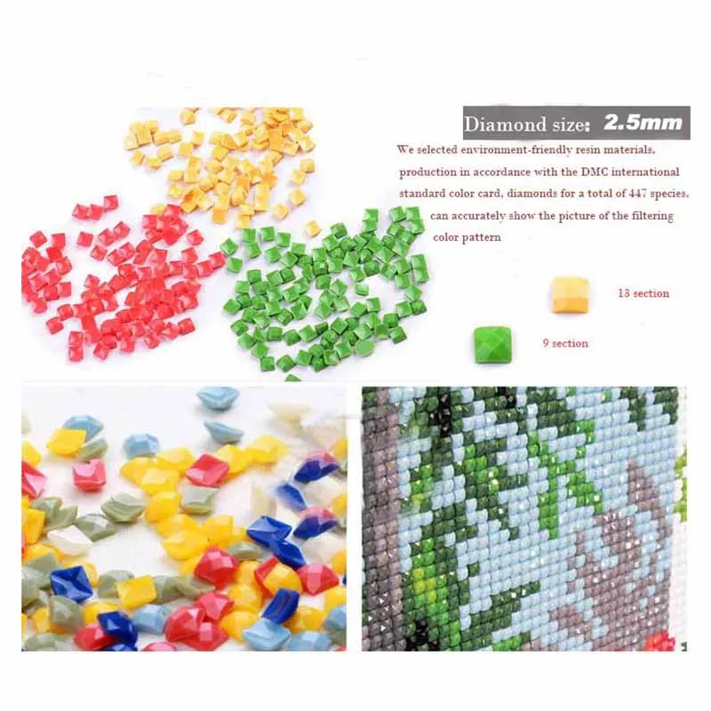 Diamond Embroidery Diy Painting Cross Stitch Kits Mosaic Scenery Full Square CS064 | Дом и сад