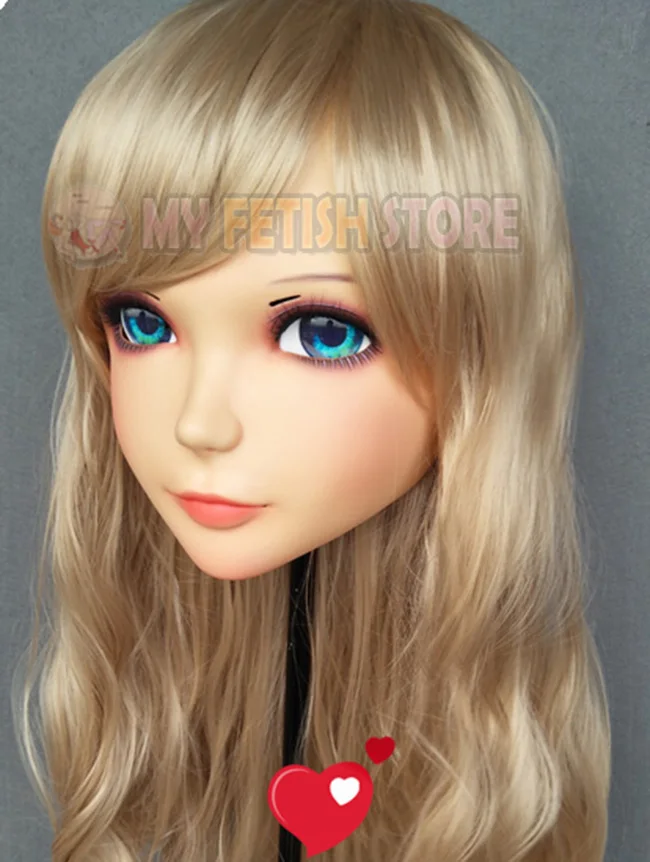 (MEI 01) Женская милая полимерная полуголовная маска кигуруми с глазками BJD Косплей