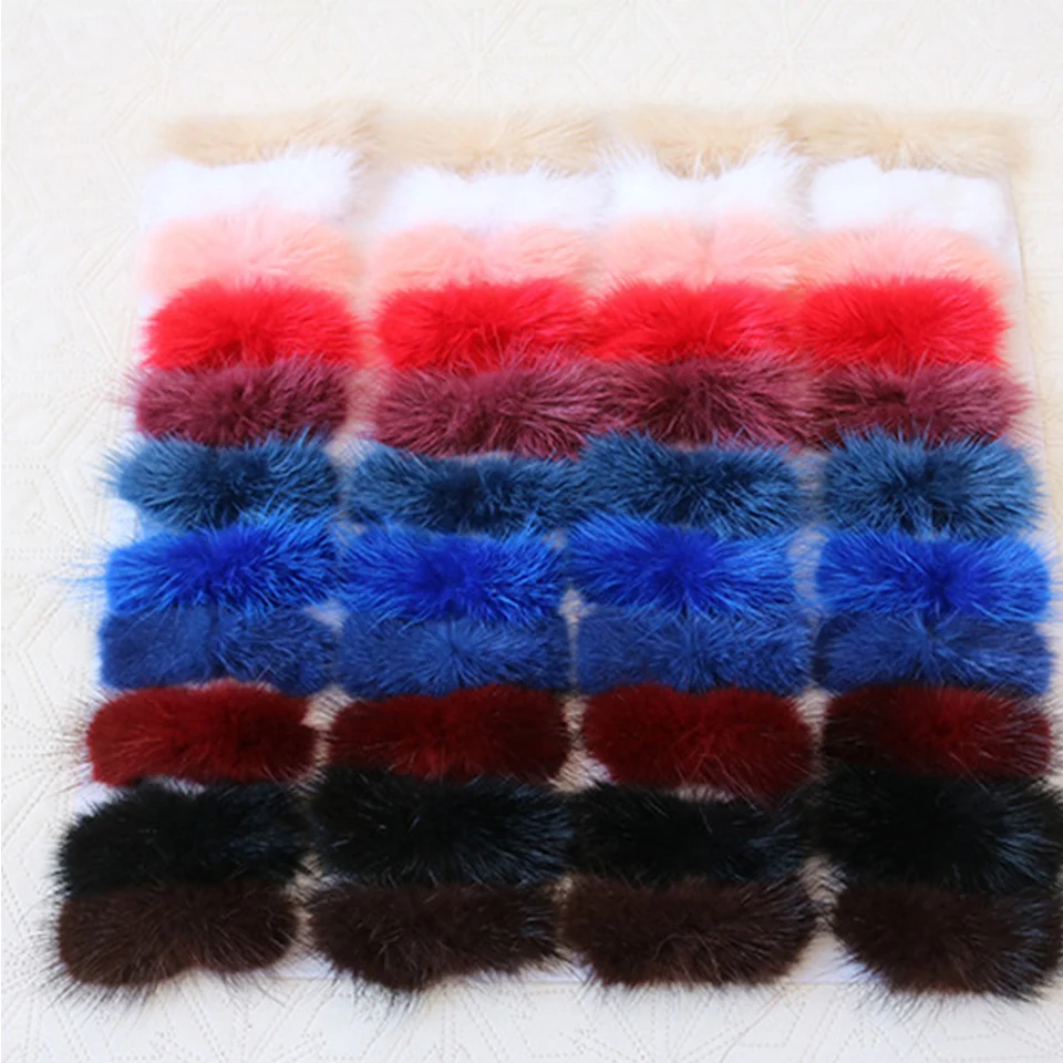 Mink Fur Hair Accessories DIY 2018 Hot Sell Children Women Headwear Bow Tie Gennine Clothing Wholesale Retail Hs#01 | Аксессуары для