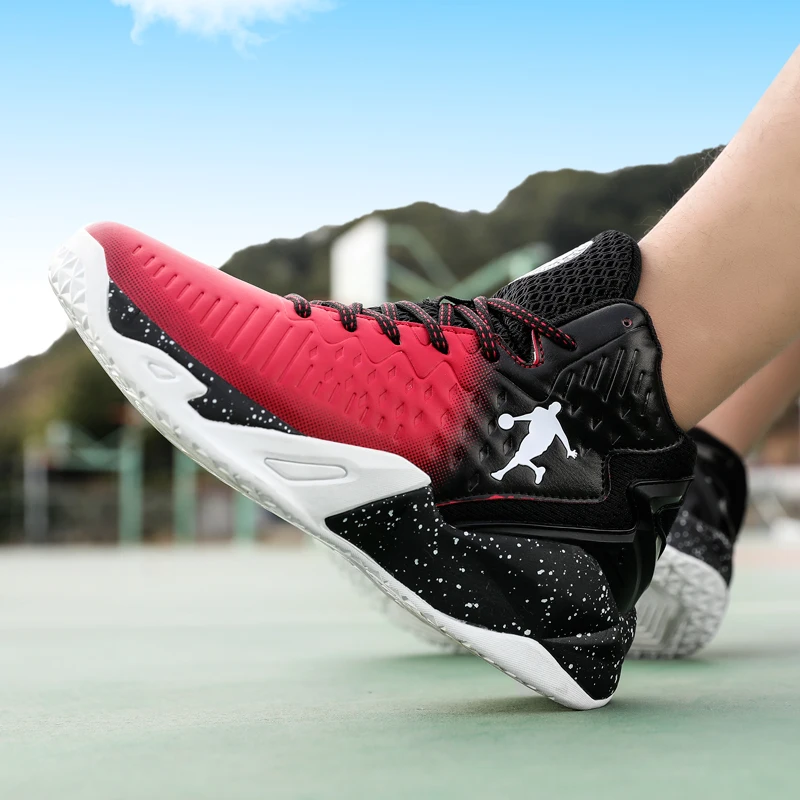 Большие размеры 35-45 мужские баскетбольные кроссовки Jordan модные с амортизацией