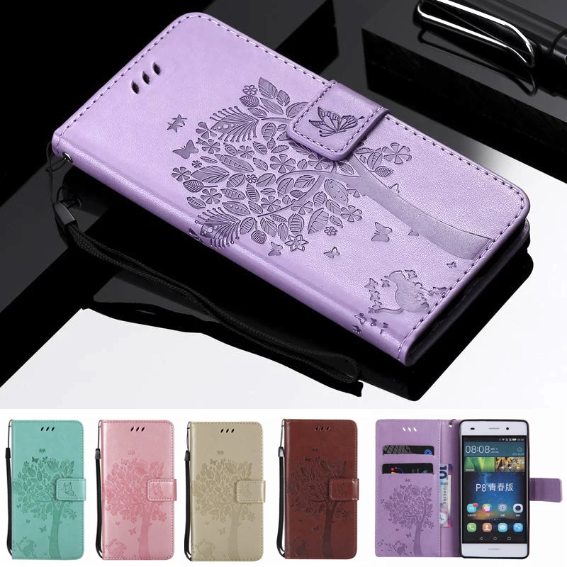 Кожаный чехол для huawei P8 Lite, чехол с откидной крышкой, кошелек для huawei P8 Lite, чехол с 3D рисунком, чехол для телефона huawei P8 Lite, чехол