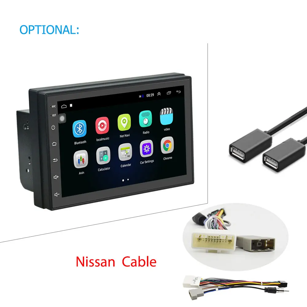 AMPrime 2 din автомагнитола " Авторадио Android автомобильный мультимедийный gps Bluetooth FM/USB/AUX MP5 плеер 2din автомобильный стерео монитор резервного копирования