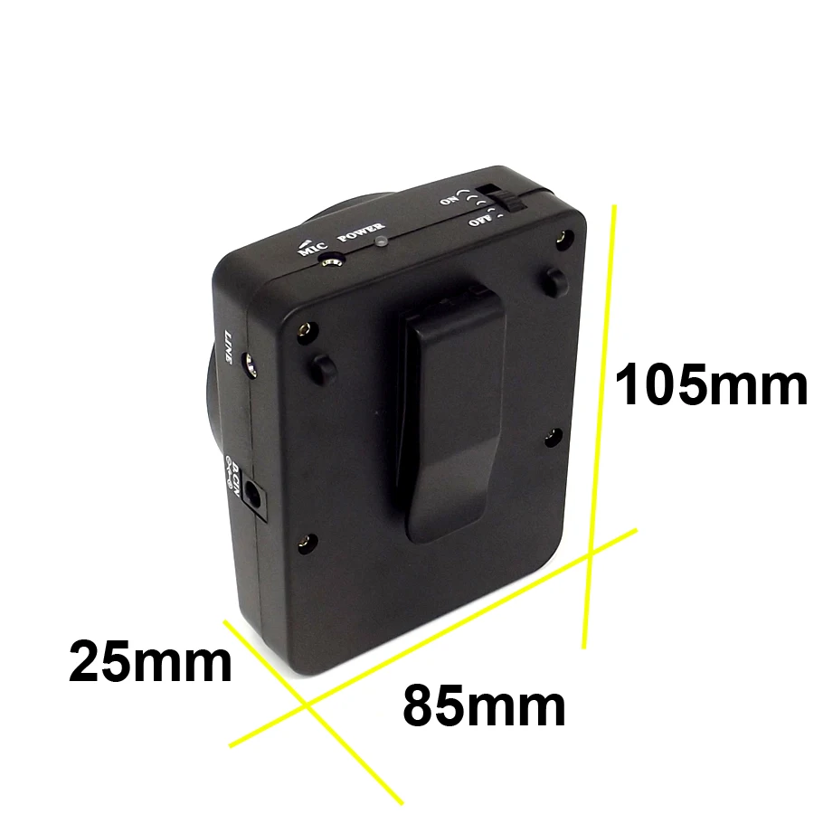 Портативный черный 25 Вт поясной громкоговоритель с микрофоном усилитель голоса