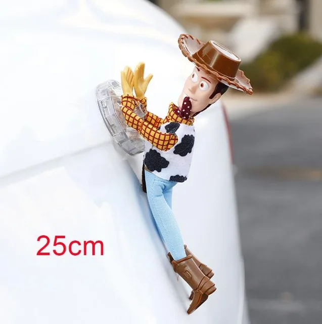 25cm car sticker 25/45 см милая игрушка Story Шериф Вуди автомобиль кукла плюшевые игрушки снаружи подвесная игрушка милые авто аксессуары Автомобильный украшения игрушка - Цвет: 25cm car sticker