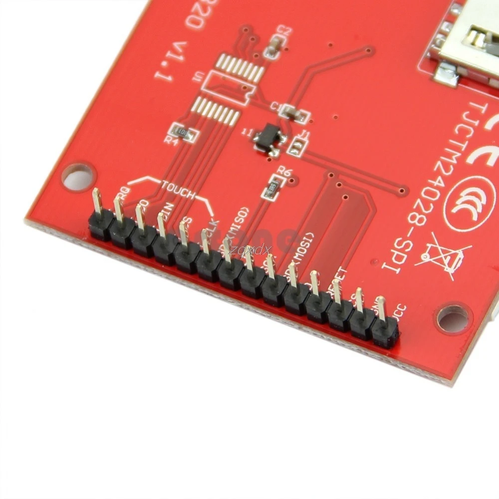 2," 240x320 SPI TFT ЖК-дисплей серийный Порты и разъёмы модуль+ PCB адаптер Micro SD ILI9341 3,3 V и Прямая поставка