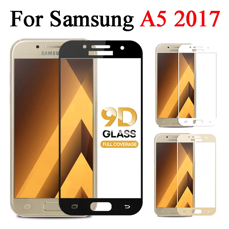 protective glass on the for samsung galaxy a5 2017 tempered screen protector cam sheet a 5 5a a52017 protection tremp 9d sam sg | Мобильные