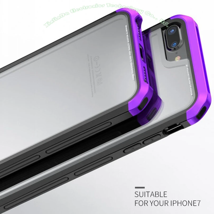 Чехол для IPhone X, 6, 6 S, 7, 8 Plus, роскошный чехол Luphie, алюминиевая металлическая рамка+ 9H стеклянная задняя крышка для iPhone8 IP731