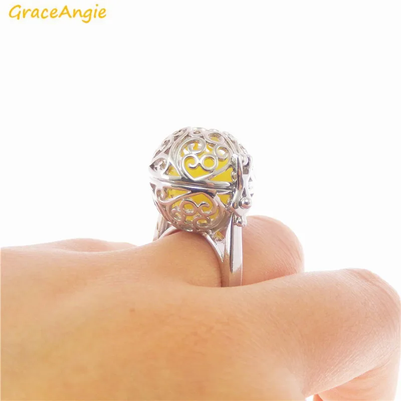GraceAngie 1 шт. высококачественное медное кольцо открывающаяся клетка медальон