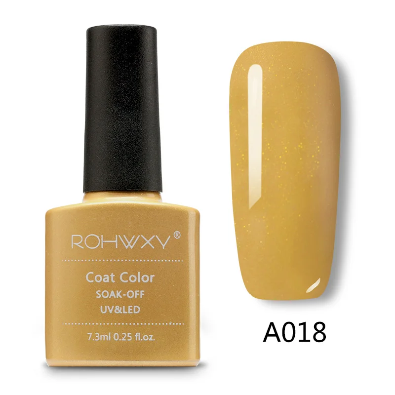 A018 ROHWXY УФ-гель для ногтей гель Топ замачиваемый гель лак Лаки лаки для ногтей Полупостоянный неоновый Lampara Uv Led Гель-краска для ногтей - Цвет: A018