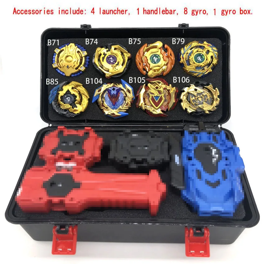 Топы Beyblades Burst набор игрушек Beyblades box Bay blades металлические Fusion Fighting Gyro с пусковым устройством спиннинг Топ BeyBlades Toys