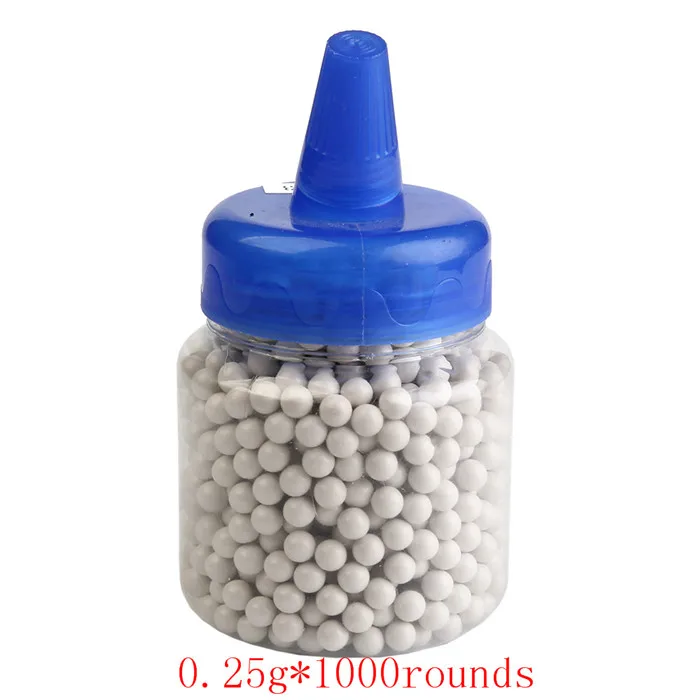 2 bottles 0.25g W 2*1000 патронов тактический съемки Пейнтбол шарообразные стальные пули для гладкоствольной пневматики Airsoft 0,12/0,2/0,25/0,3g Пластик Пневматические винтовки страйкбол 2 пакеты для пейнтбола - Цвет: 2 bottles 0.25g W