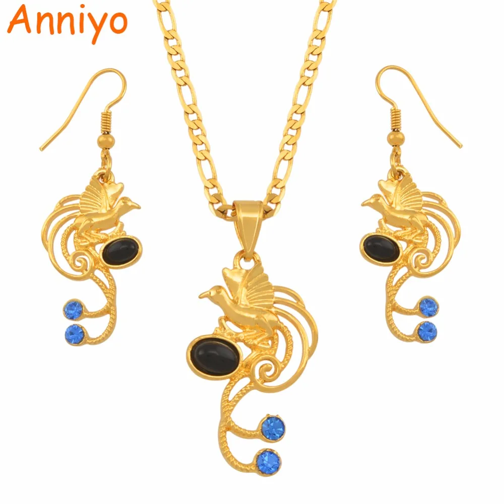 Anniyo Папуа Новая Гвинея от Black Pearl птица кулон ожерелье и серьги торговый комплекты