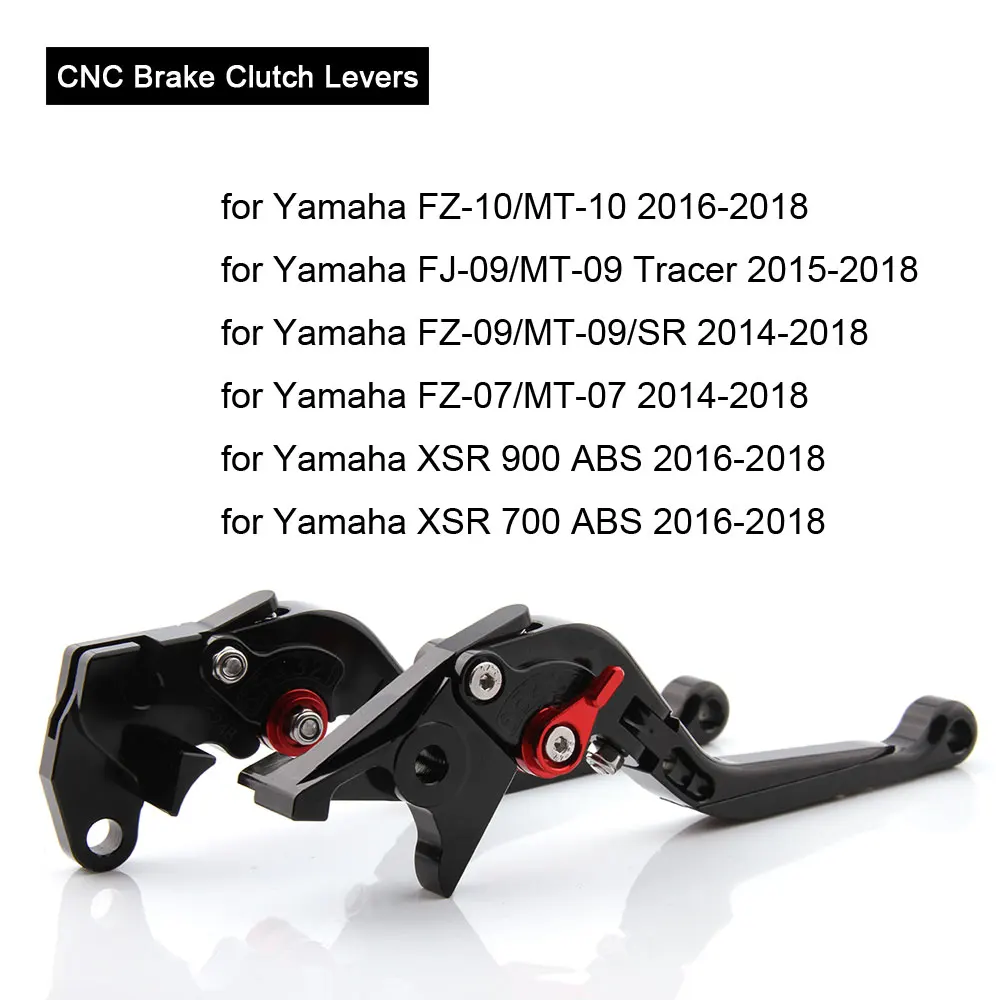 CNC рычаги для Yamaha MT-10 MT-09 Tracer MT-07 XSR 900 700 ABS мотоциклетные Регулируемые складные