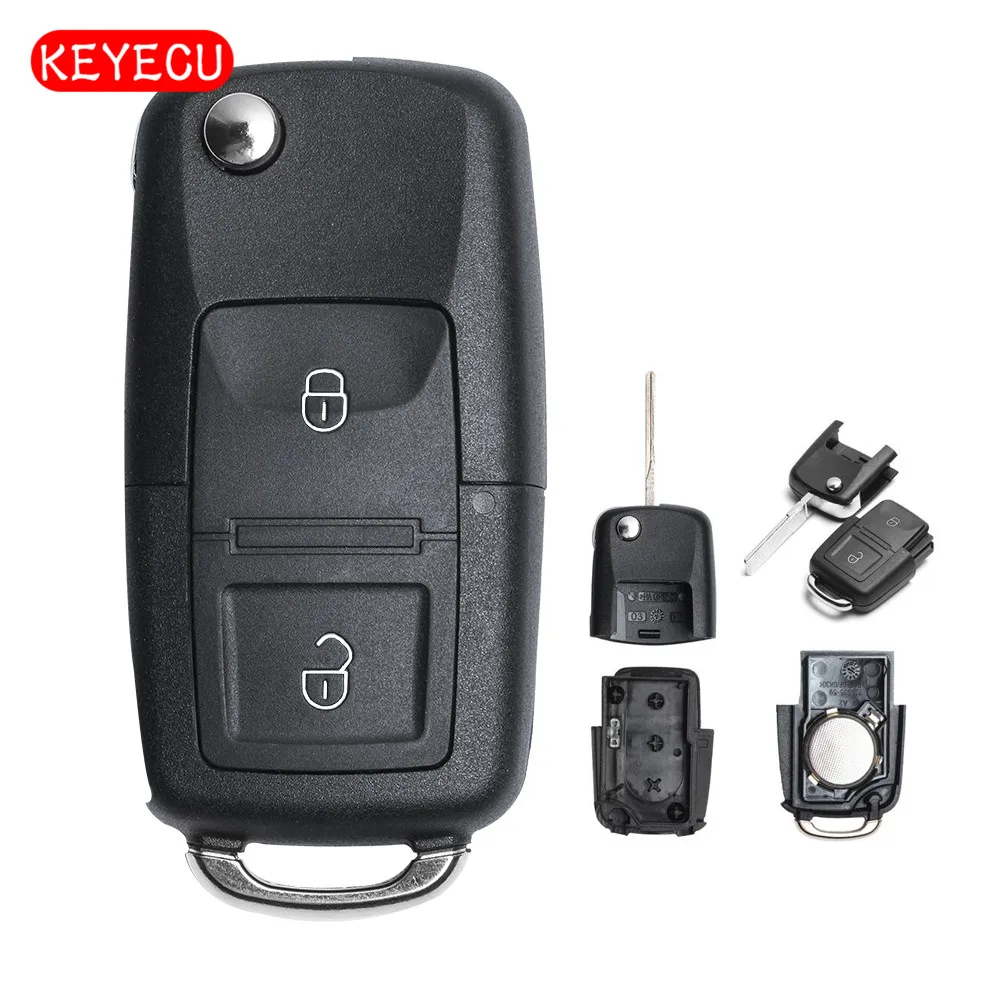 Оригинальный чехол брелок для Volkswagen Golf Bora Jetta Passat 2 Button Blank HAA Blade Uncut|Ключ от авто| |