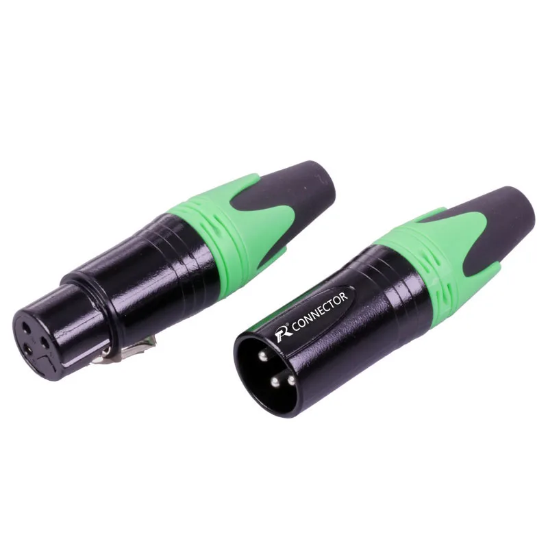 Бесплатная DHL 100 компл./лот шт. 3 контактный разъем XLR гнездовой + штекер полюсный