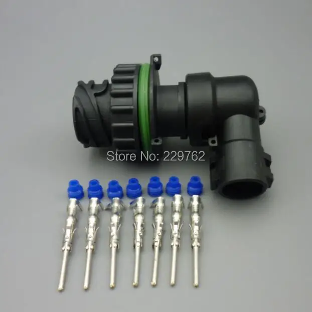 shhworldsea 4sets 7 Pin 1718230-1 male Auto Sensor plug Car oil exploration railway Waterproof connector IP67/69 temp resistance |