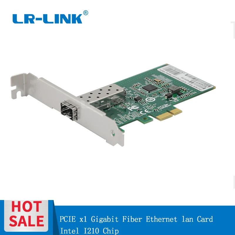 Оптоволоконная сетевая карта LR LINK 6230PF SFP 1gb PCI Express гигабитная Ethernet lan адаптер для