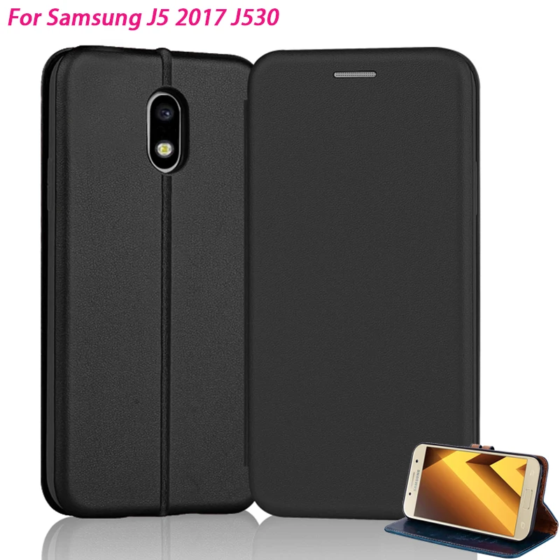 Кожаный чехол YueTuo для samsung galaxy J5 2017 J 5 Pro J530 откидной Чехол 2 дюйма чехол-книжка