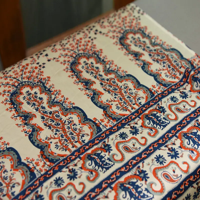 Шелковая атласная ткань с принтом в момме 19 | Дом и сад