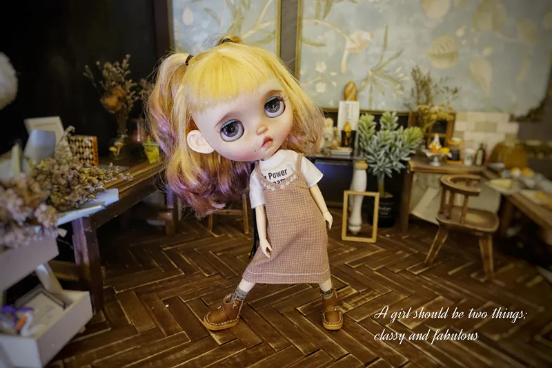 Кукла 1/6 обувь ручной работы кожаные ботинки Blyth(подходят для Pullip, blyth, azone, Kurhn, Licca, BJD, кукла 1/6