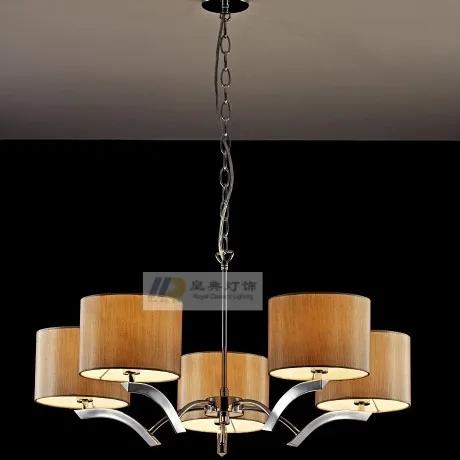 

Chinese style modern brief living room lights fabric pendant light project light