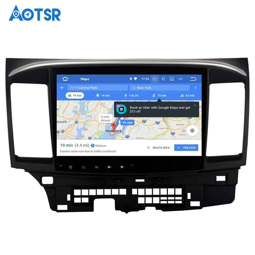 Автомобильный GPS-плеер Android 8 0 для Mitsubishi Lancer 2007-2015 с восьмиядерным процессором 4 Гб