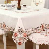 table cloth european style hollowed embroidery tablecloth tea table cloth seat cover cushion