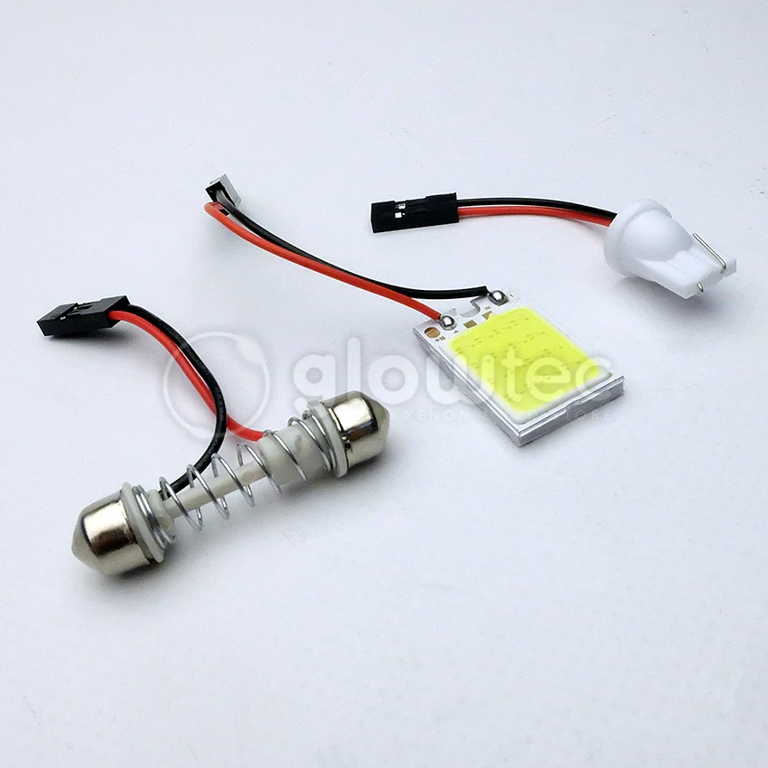 2 шт. белый 16 Smd Cob Led панель авто интерьер чтения Карта Лампа светильник купол Festoon