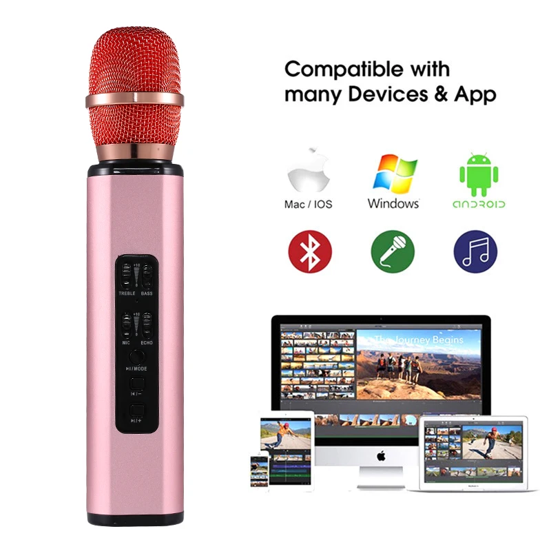 Bluetooth микрофон динамик беспроводной Профессиональный Karake плеер ручной