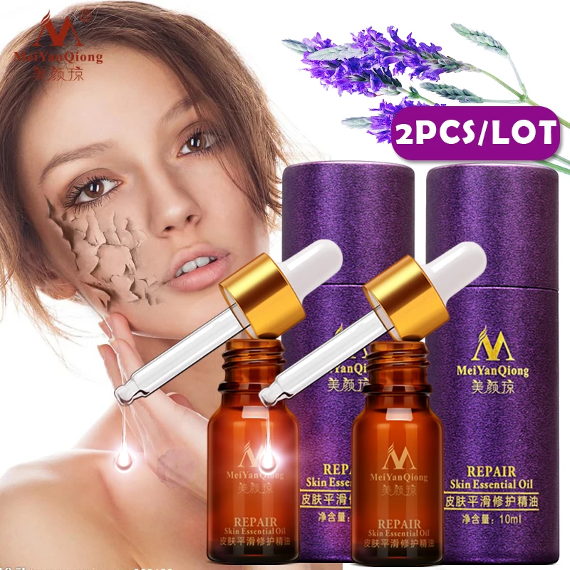 

2 pieces Scar Repair Skin Essential Oil Lavender Essence Skin Care Natural Pure Remove Ance Burn Strentch Marks Scar Removal