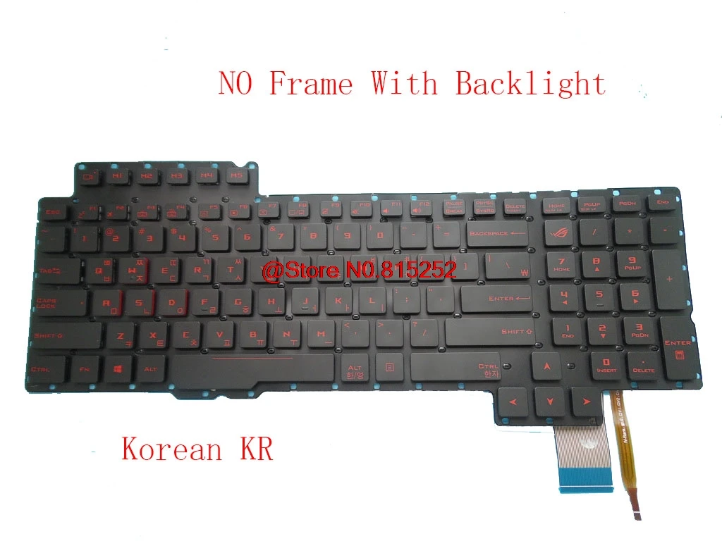 Korean KR Клавиатура для ноутбука ASUS G752 G752V G752VL G752VM G752VS G752VT G752VY V153062AS1 KR 0KN0-S11KO11 0KNB0-E610KO00 RU Русский КР - Цвет: Korean KR