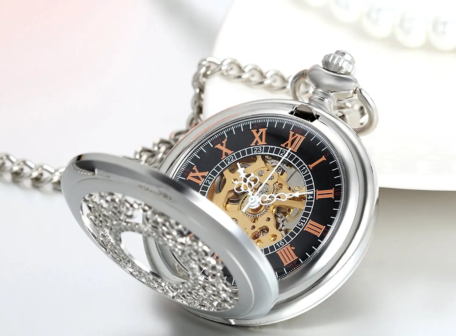 20 шт. мужские и женские механические карманные часы с цепочкой|designer fob watches|fob