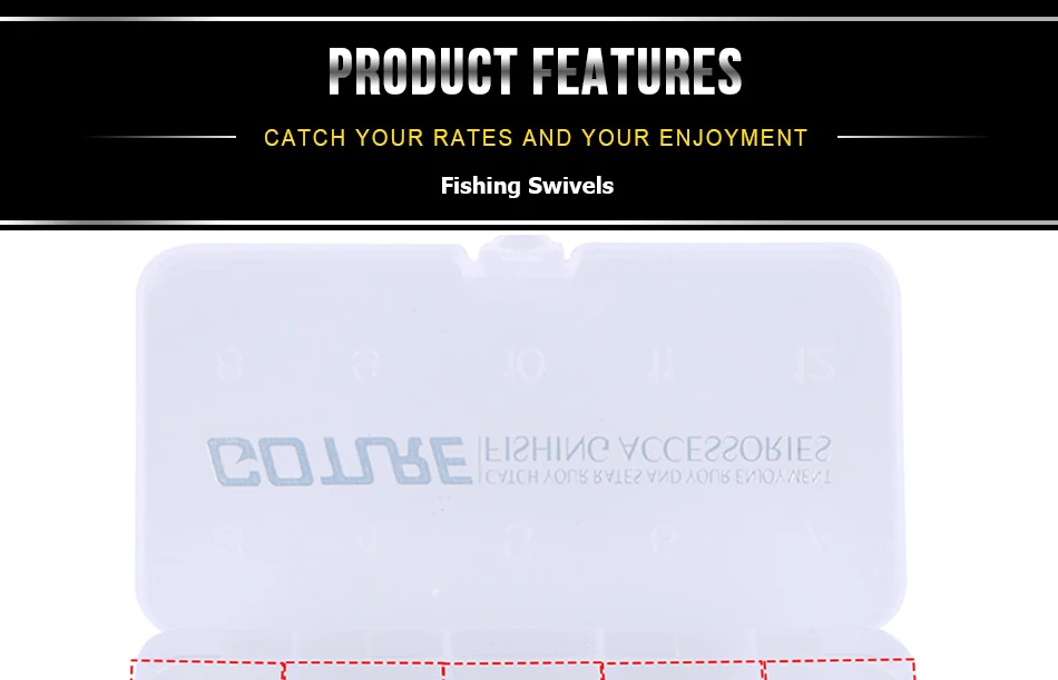 Goture 500 шт. поворотные рыболовные снасти для катания, смешанные размеры#4,#6,#8,#10,#12, рыболовные снасти для морской скалы, рыболовные крючки, аксессуары с рыболовной коробкой