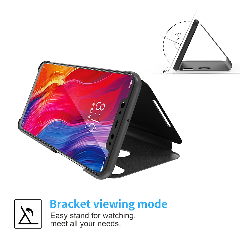 Clear View Smart Mirror Stand Phone Cover Case For Huawei P9 P10 Plus P20 Pro Mate 8 9 10 Flip Full 360 Protective |